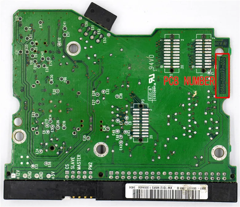 Western Digital Hard disk circuit board 2060-001177-000 REV A , 2061-001177-001 / WD400BB