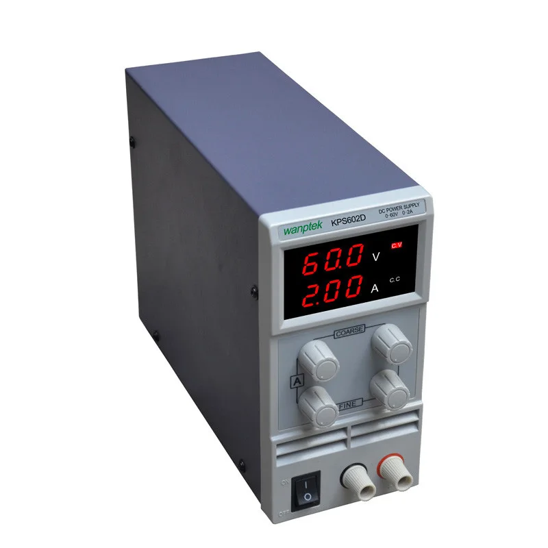 KPS602D Verstelbare Hoge precisie dubbele LED display schakelaar DC Voeding bescherming functie 60V2A 110 V-230 V 0.1 V/0.01A