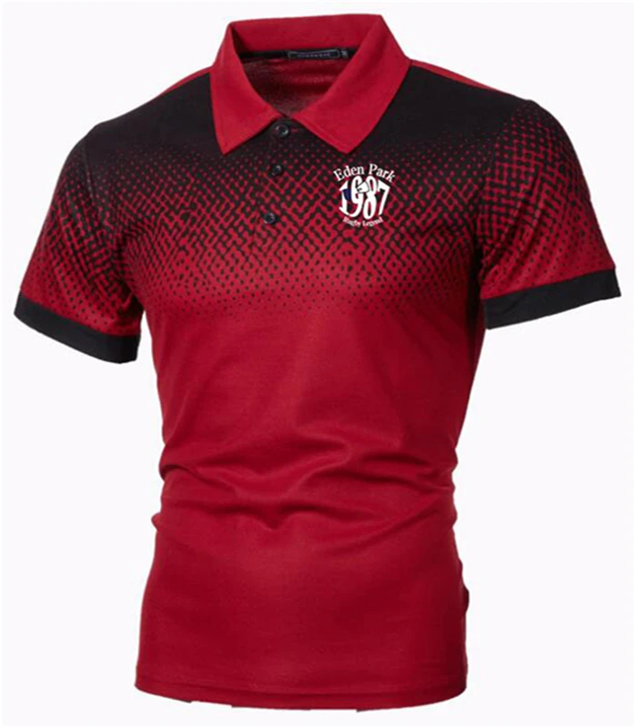 Mens פולו חולצה 2020 חדש קיץ עדן פרק קצר שרוול תורו מעל צווארון Slim חולצות מקרית לנשימה שינוי צבע עסקים חולצה