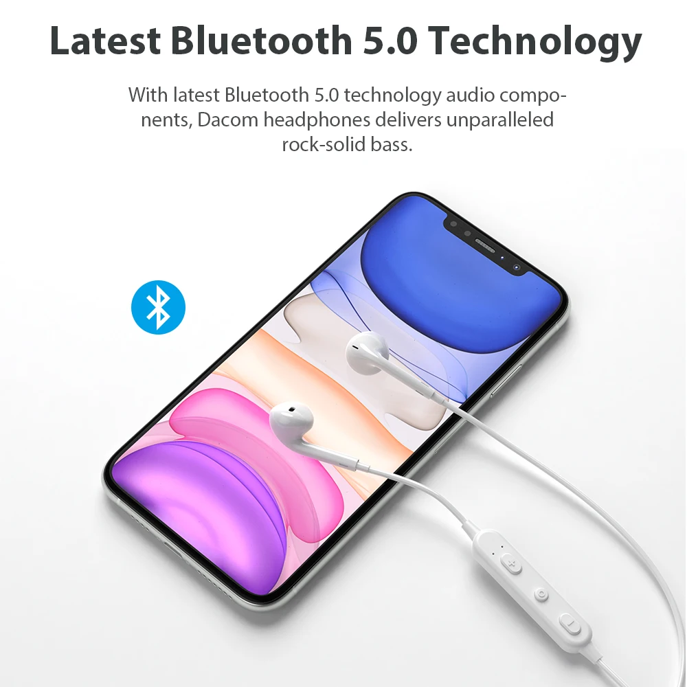 DACOM G03T Bluetooth Earphone Wireless Headphone Built in Microphone Sports Bluetooth Running Headset for iPhone Samsung Xiaomi