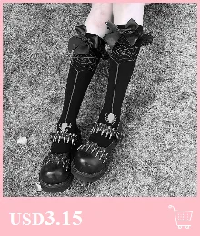 Japanese Anime Lolita Pantyhose Cartoon Devil Pattern Jacquard Tights Gothic Women Hollow Out Mesh Fishnet Stockings
