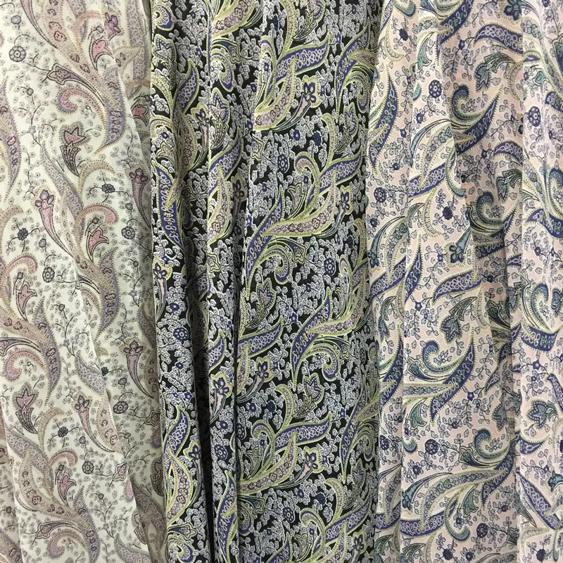 

Bazin Riche Getzner Chiffon S With Small Fragments, Cashew Nut Printing, Georgette Gauze, Vacation Dress Accessories Fabrics