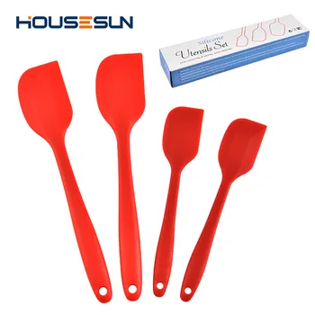

Silicone Scraper 4 jian tao One-piece Silicone Bakery Scraper Cream Cake Scraper Bakery Tools