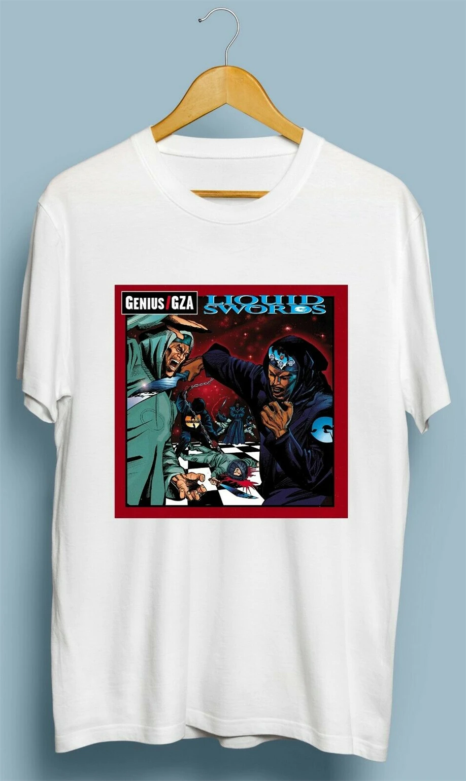 Винтажная Genius Gza-Liquid Swords Rap хип-хоп Футболка размер s m l Xl 2Xl Подарочная футболка на