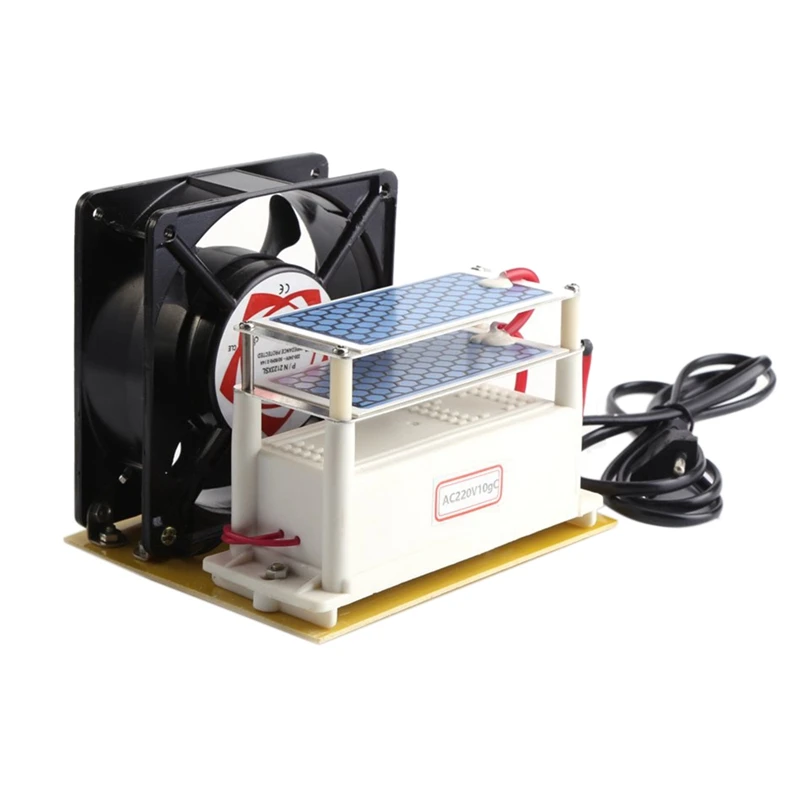 

Eu Plug, Ceramic Ozone Generator Purifier Sterilizer Double Leaves Ceramic Ozone Plates With Cooling Fan (Eu Ac220V)