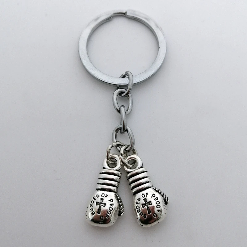 Fashion Boxing Gloves Pendant Keychain Boxer Sports Keychain DIY Men's