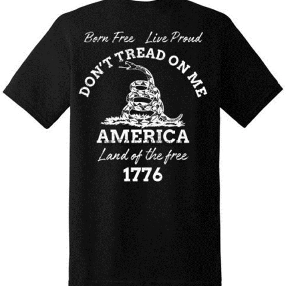 Футболка Land of the free патриотическая Американская футболка Новая графическая (с