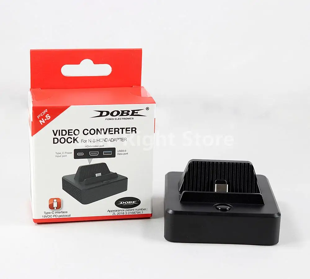 20PCS Dobe USB 3.0 NS 스위치 용 휴대용 tv베이스 HDMI-TV 비디오 어댑터 변환 유형-C 충전기 스탠드와 호환 가능