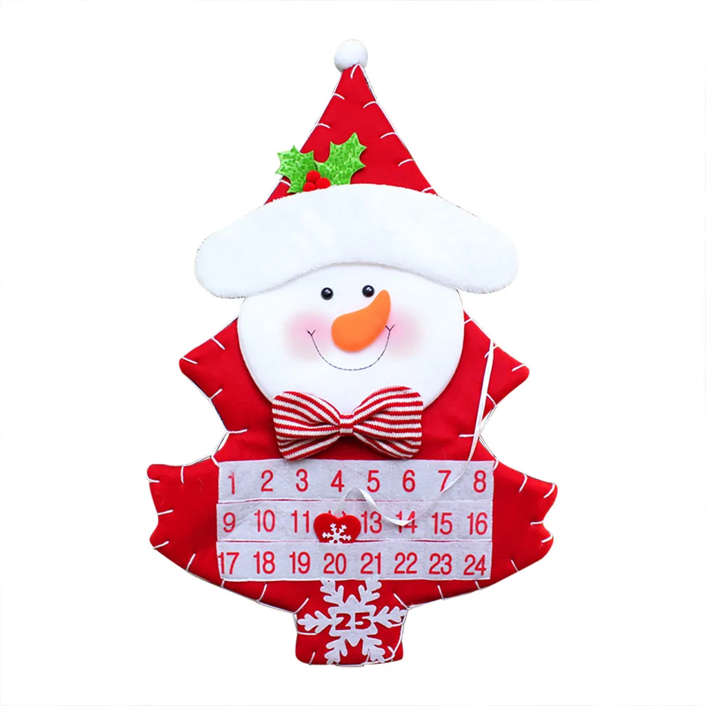 Рождественский Адвент-календарь сумки Висячие Рождественские оформление календарей рождественские украшения для дома год#5