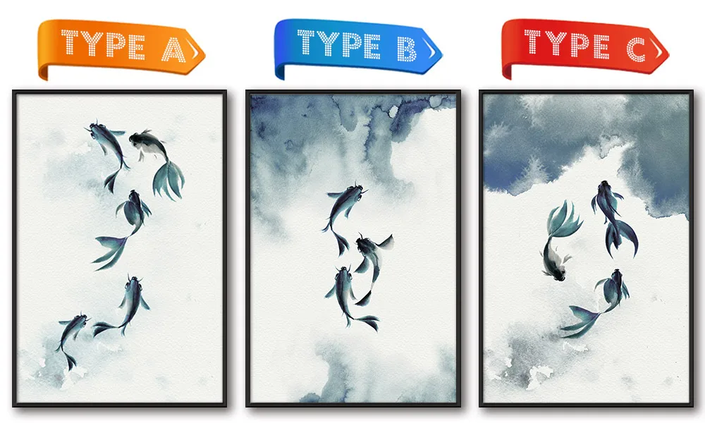 NCMA088-水墨鱼ABC款