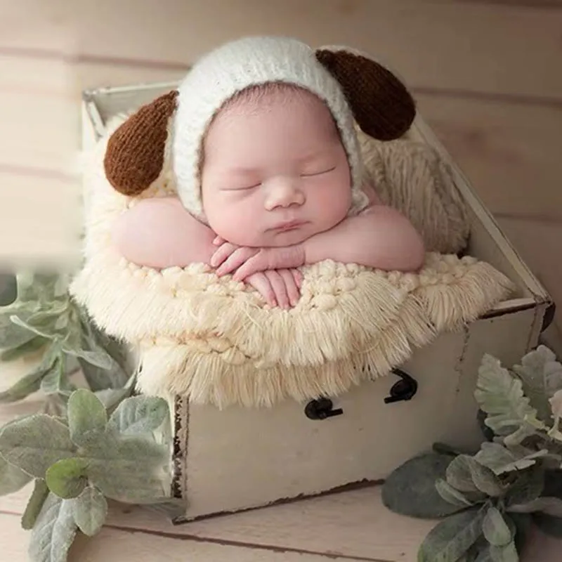 Новое вязаное одеяло для фотосъемки новорожденных Детское одеяло для фотосъемки одеяло с изображением ананаса