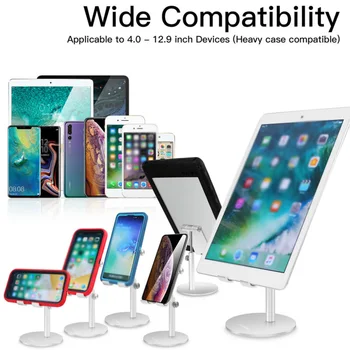 

Universal Pad/Mobile Phone Holder for Phone Stand Adjustable Foldable Lazy Cellphone Holder Metal Desktop Bracket/Stand