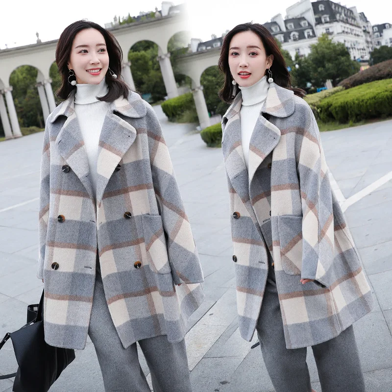 

Short Small High Collocation Woolen Jacket 155 Autumn And Winter Women's 2019 Western Style Elegant Overcoat Outfit Young 145