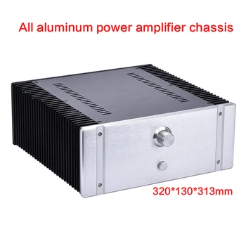 

DIY all-aluminum power amplifier chassis small armor case external radiator shell audio box amplifier Enclosure 320*130*313mm