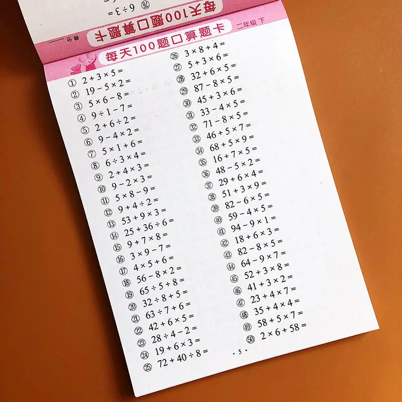 

Children Multiplication and division Copybook Learning Math Preschool Math Exercise Book Handwriting Practice Books boek kids