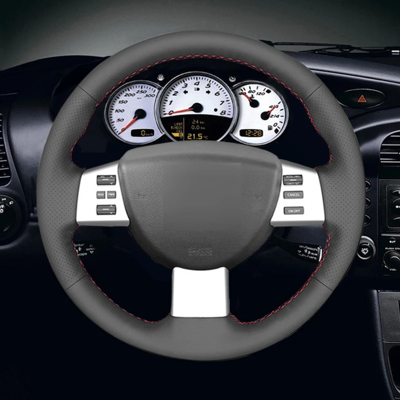 Черная искусственная кожа Чехол рулевого колеса автомобиля для Nissan Quest 2004-2010 Altima