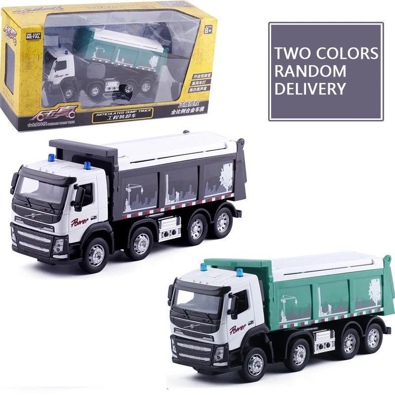 

Hot Sale1:32 Diecasts Toy Vehicles Construction Dump Truck Alloy Metal Model With Sound And Light Vehicle Toy Toys For Children