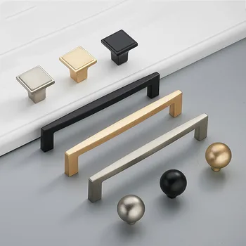 JD Zinc Alloy Pearl Gold Cabinet Knobs Kitchen Door Handles Drawer Cupboard Door Handle Cabinet Handles for Furniture Hardware