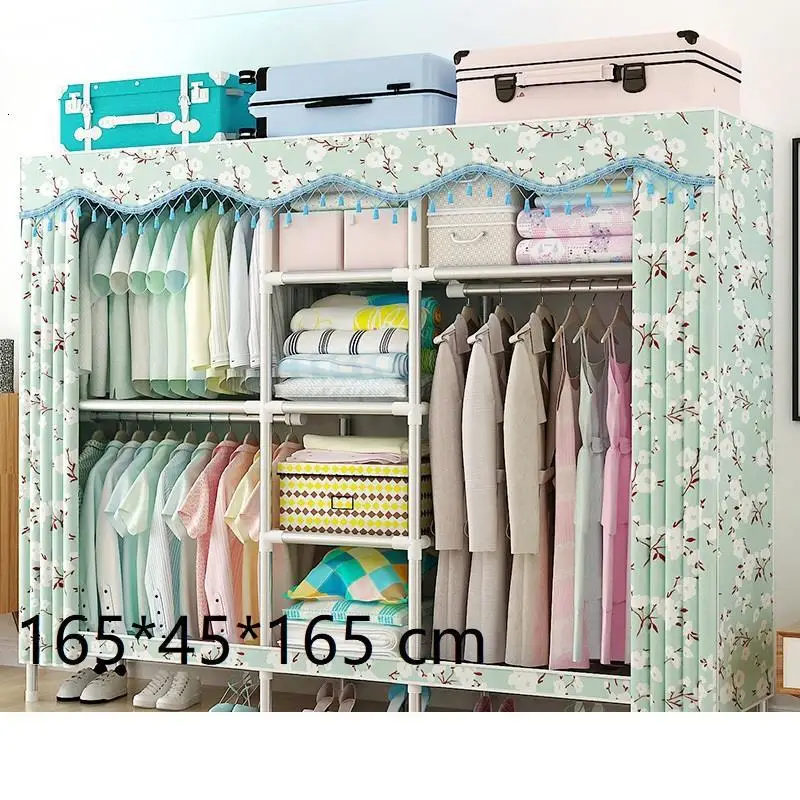 Version Q Penderie Chambre Rangement Armario Tela Moveis Para Casa Ropero, мебель для дома, спальни, шкаф, Mueble De Dormitorio, шкаф - Цвет: Version Q