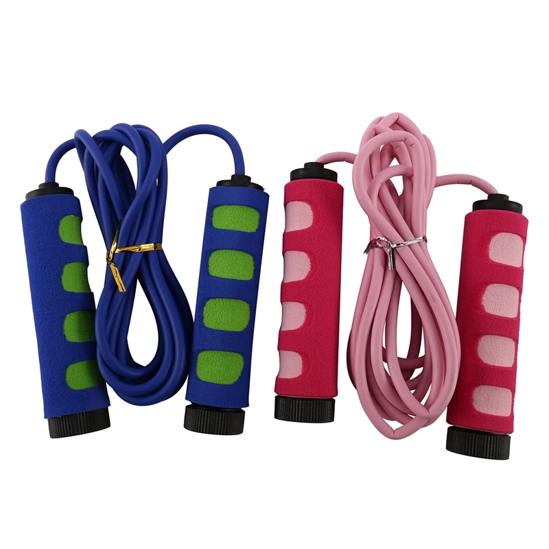 

2 Pack Speed Kids Jump Ropes Lightweight Adjustable Fitness Skipping Rope for Women Men Fitness Workout