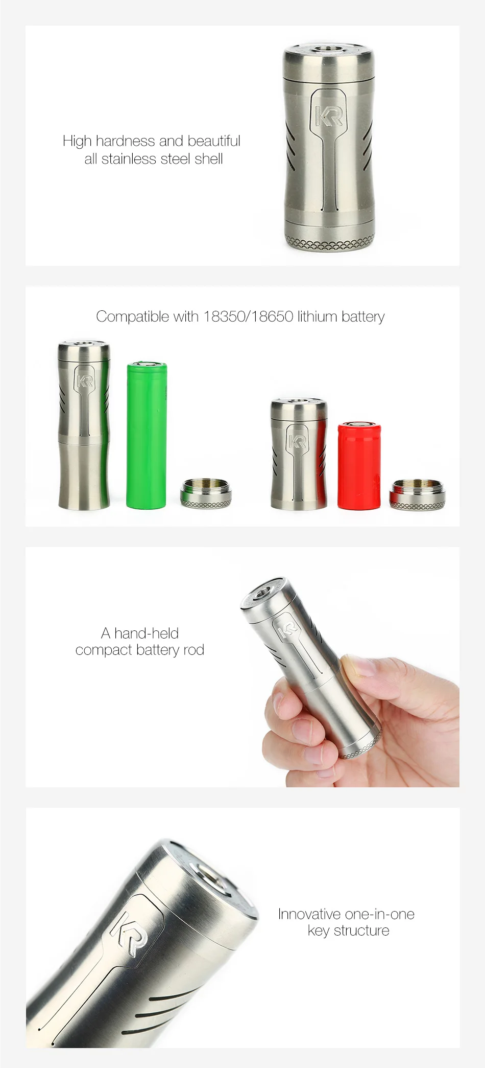 KIZOKU Kirin Tube Mech Mod 1835018650