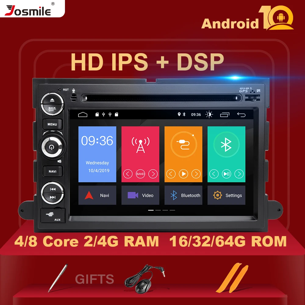 Автомагнитола 2 din на Android 10 для Ford Escape F150 F250 Fusion Mustang погрузка Explorer 2005 2007 2008 DVD GPS