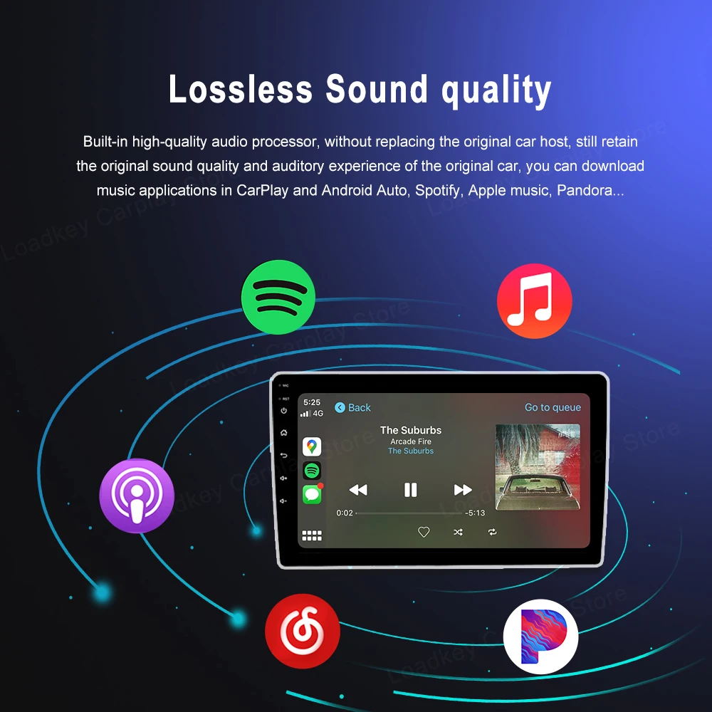 LoadKey & Carlinkit Wired & Wireless CarPlay Wireless Android Auto Dongle for Modify Android Screen Car Ariplay Smart Link IOS15 — view 6