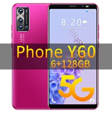 Téléphone portable Y60 débloqué, écran de 5.8 pouces, Smartphone, Android 10.0, 8 go de RAM, 128 go de ROM, nouveau, Version internationale 