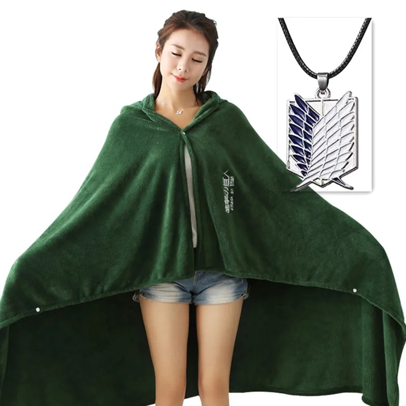 2019 Sudadera con capucha ataque a Titán capa Shingeki no Kyojin Scouting  Legion Cosplay disfraz anime cosplay capa verde mujer…