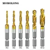 M3 M4 M5 M6 M8 M10 Tap Drill Bits 1/4 Hex Shank Machine Hand Taps Titanium Coated HSS Drilling Tap Bits Thread Screw Tools ► Photo 2/6