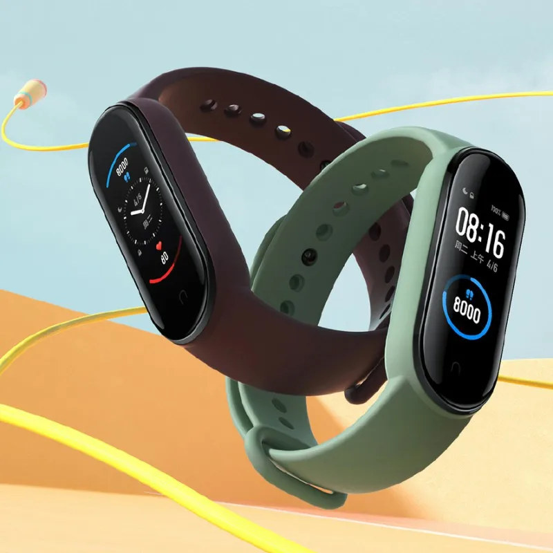 Браслет Xiaomi Mi Band 5 4 цвета сенсорный экран фитнес трекер Bluetooth спортивный монитор