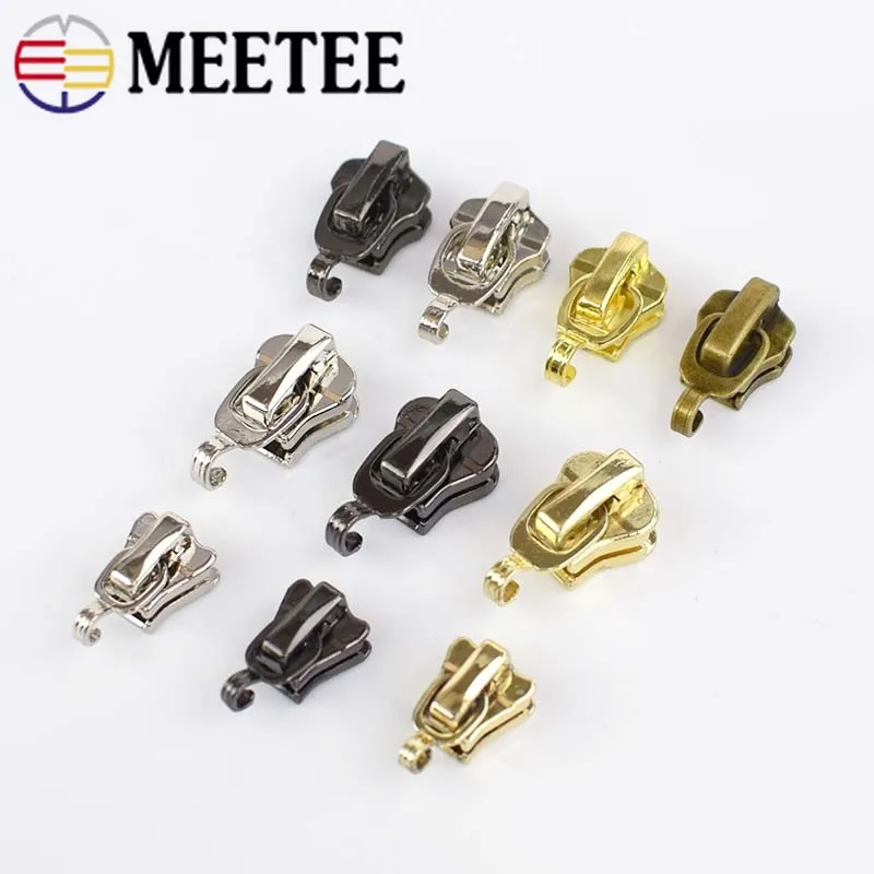 Meetee 20 шт. 3 #5 # металлические Нейлоновые Резиновые ползунки на молнии Одежда для