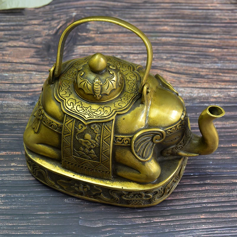 bronze elephant pot  (8)