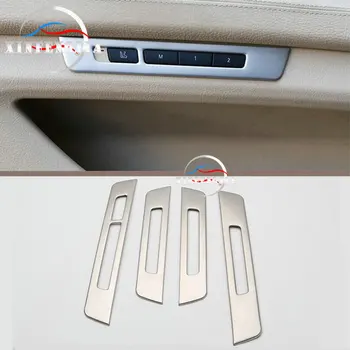 

For BMW 7 Series F01 F02 10-15 4PCS Door Seat Memory Switch Button Cover Trim