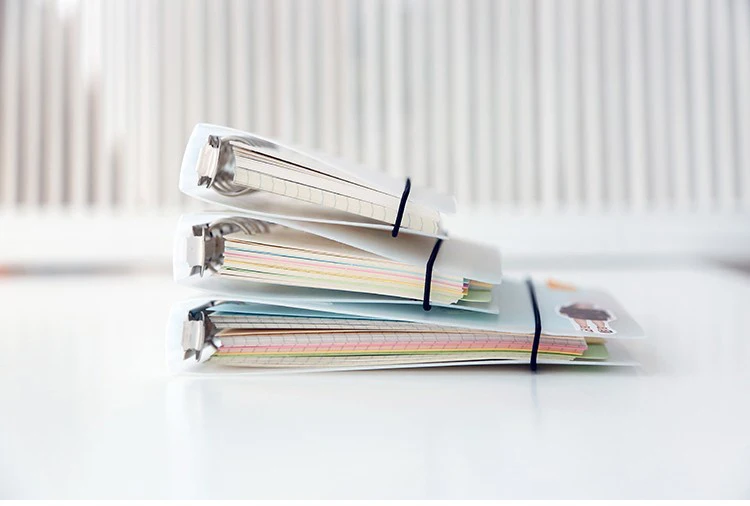 Paper Refill Binder 45 Sheets A5/A6/A7 Six Hole Envelope Zip Pouch Office School Stationery