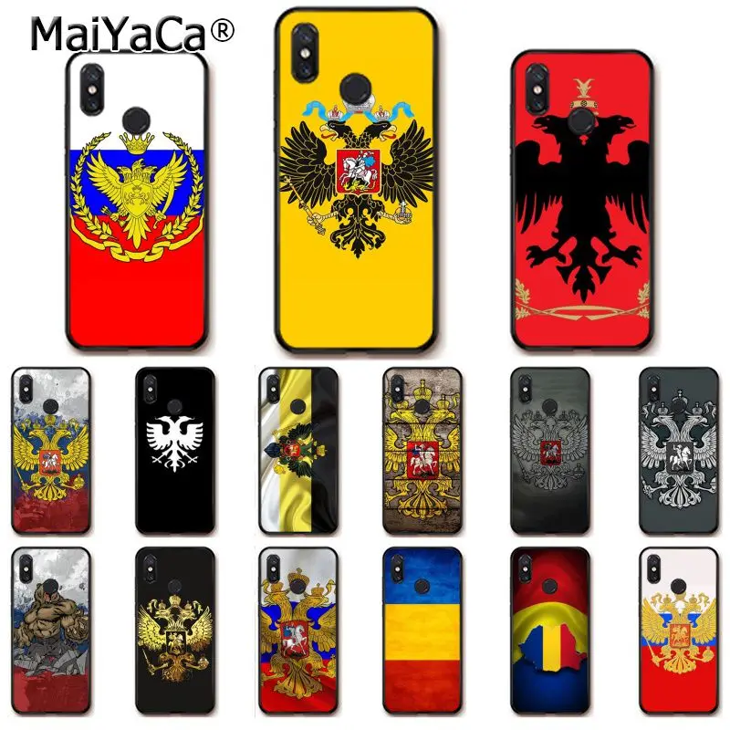 

MaiYaCa Russian Flag USA UK Flag Soft Phone Case Cover for Xiaomi Redm4X 6A Redmi Go Redmi5 5Plus Note4 Note5 7 mi A1 A2Lite