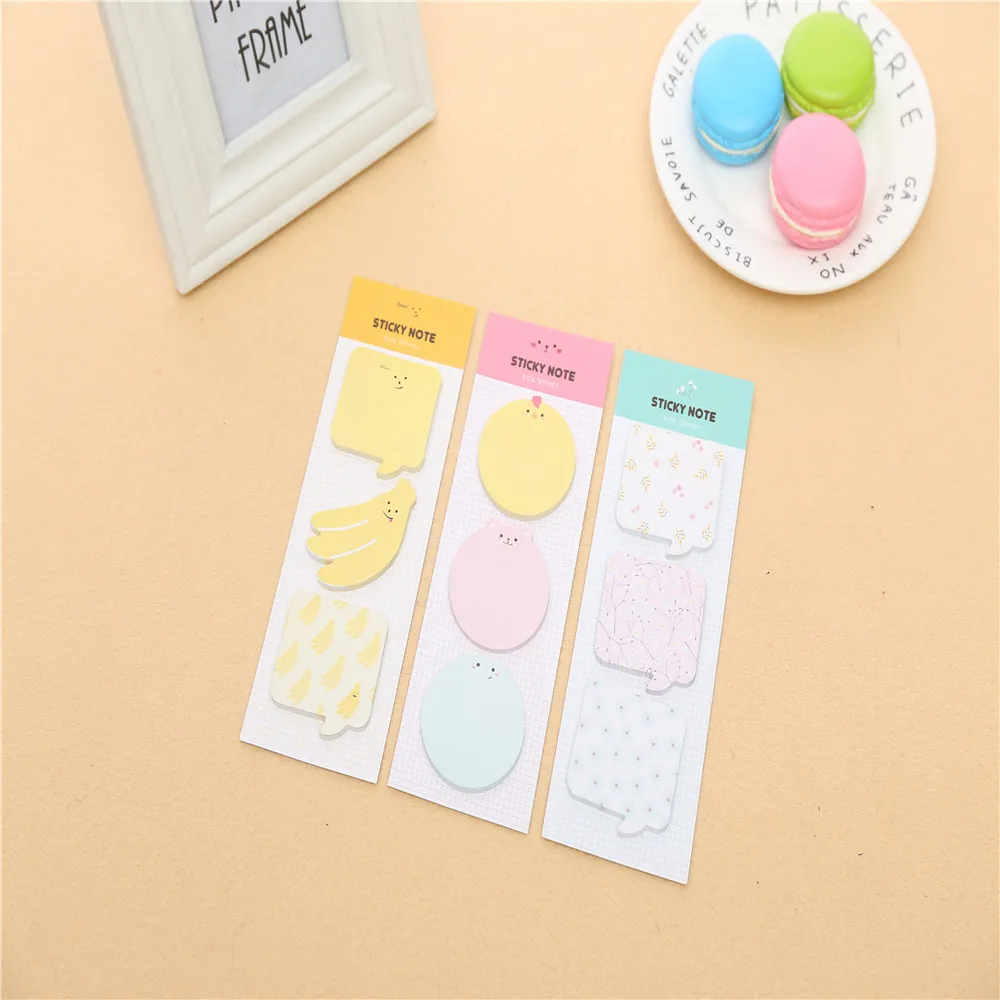 

Creative cartoon fruit sticky notes, 25 pages of sticky notes raft, practical office culture and education