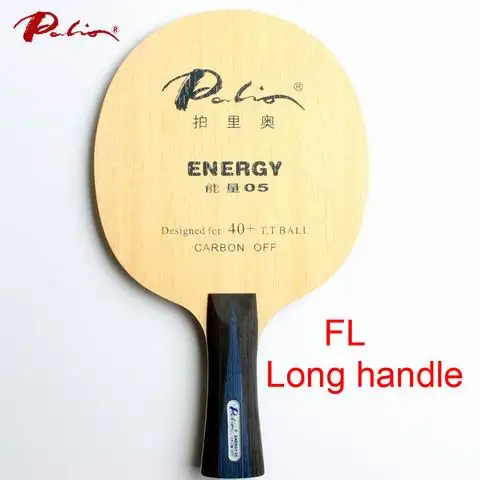Palio energy 05, лезвие для настольного тенниса, специально для 40+, материал, ракетка для настольного тенниса, игры, быстрая атака, петля, углеродное лезвие - Цвет: FL long handle
