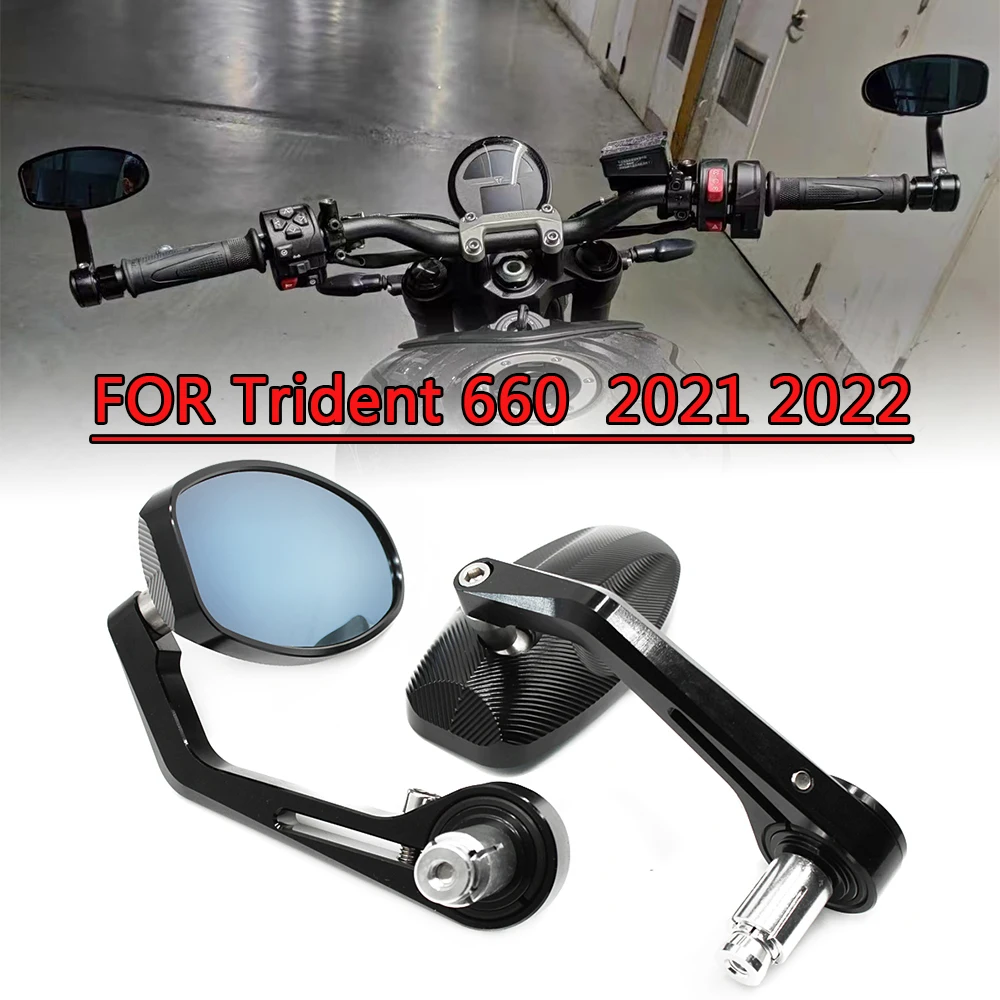 Per Trident 660 Tiger Sport 660 Speed Triple 1200 Rr Street Triple Rs 765 Rocket 3 Gt Triple Black Terminal Mirror Handle Rearvi
