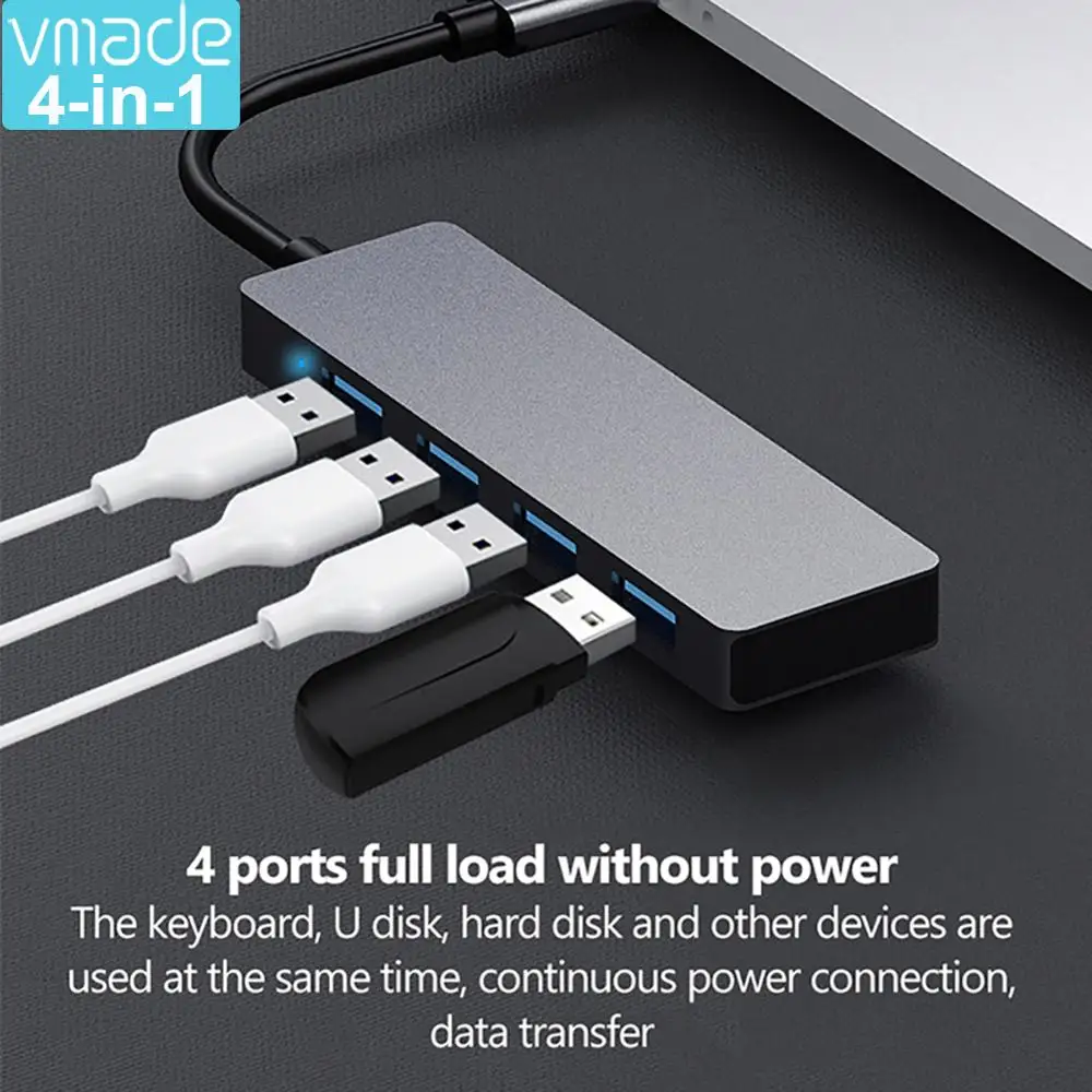 

USB HUB to Multi 4 in 1 USB 3.0 Adapter Dock for MacBook Pro 13.3 Accessories USB-C Type-C 3.1 Splitter 4 Port USB C HUB
