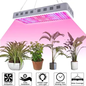 

3000W LED Grow Light Plant Lights, White Panel Growing Lamps for Indoor Plants Seedling Vegetable and Flower