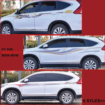 

Car Decals Accessories 2 Pieces Modified Decals Racing Side Door Waist Line Skirt Cool Car Stickers Fit For SUV