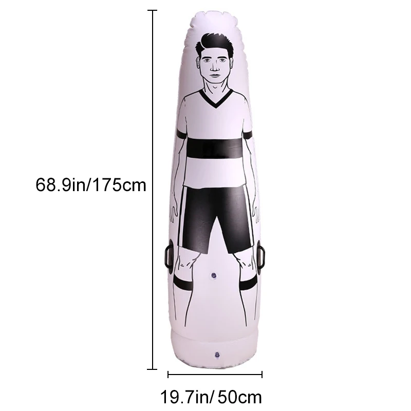 

1.75m Adult Children Inflatable Football Training Goal Keeper Tumbler Air Soccer Train Dummy