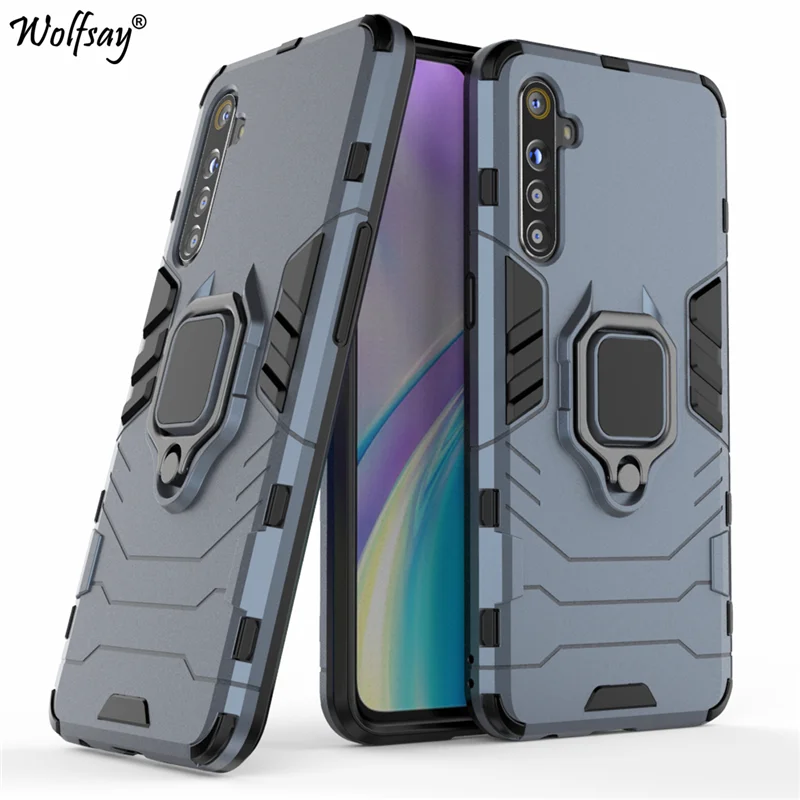 Чехол для Oppo Realme XT чехол Goyar 6 4 &quotБроня Магнитная присоска подставка ударопрочный