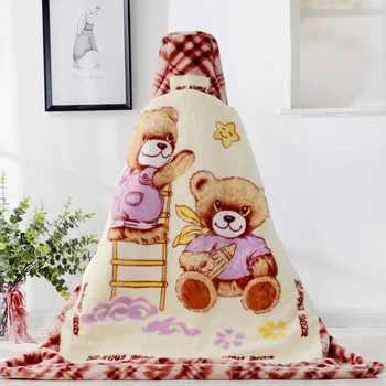 

2020 Soft Fleece Baby Blanket with Hat Winter Thick Cartoon Pattern Newborn Swaddle Wrap Blanket Swaddling Baby Bedding quilt