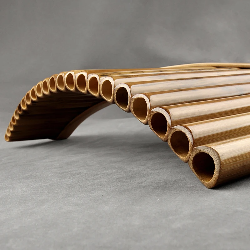 22 Pipes Pan Flute C Key пятнистые бамбуковые музыкальные инструменты инструмент для
