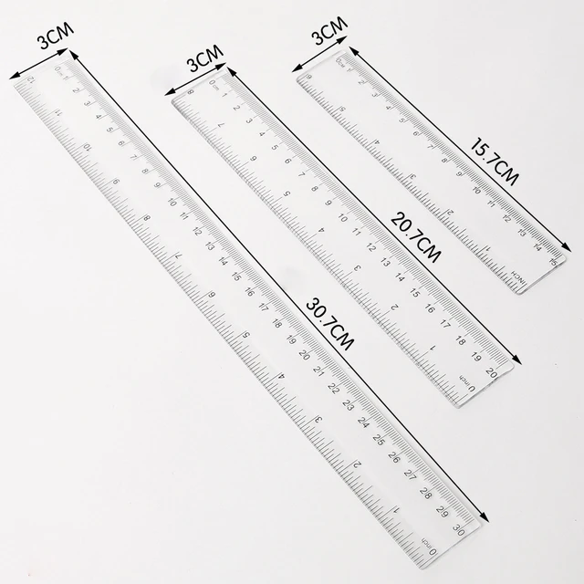 24 Pcs Plastic Rulers,6 Inch Clear Straight Ruler Colored Safety Ruler -  AliExpress