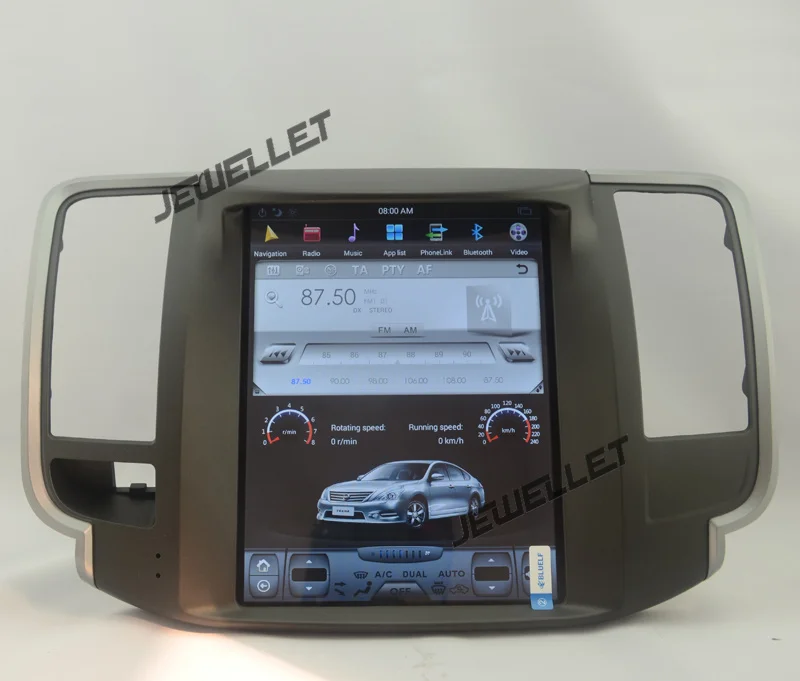 

10.4" tesla style vertical screen android 9.0 Six core Car GPS radio Navigation for Nissan Teana 2009-2012