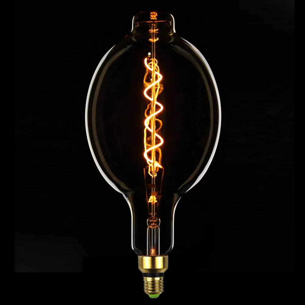 

TIANFAN Edison Bulbs BT180 Giant Led Bulb Vintage Spiral Filament 4W Dimmable Decorative Light Bulb