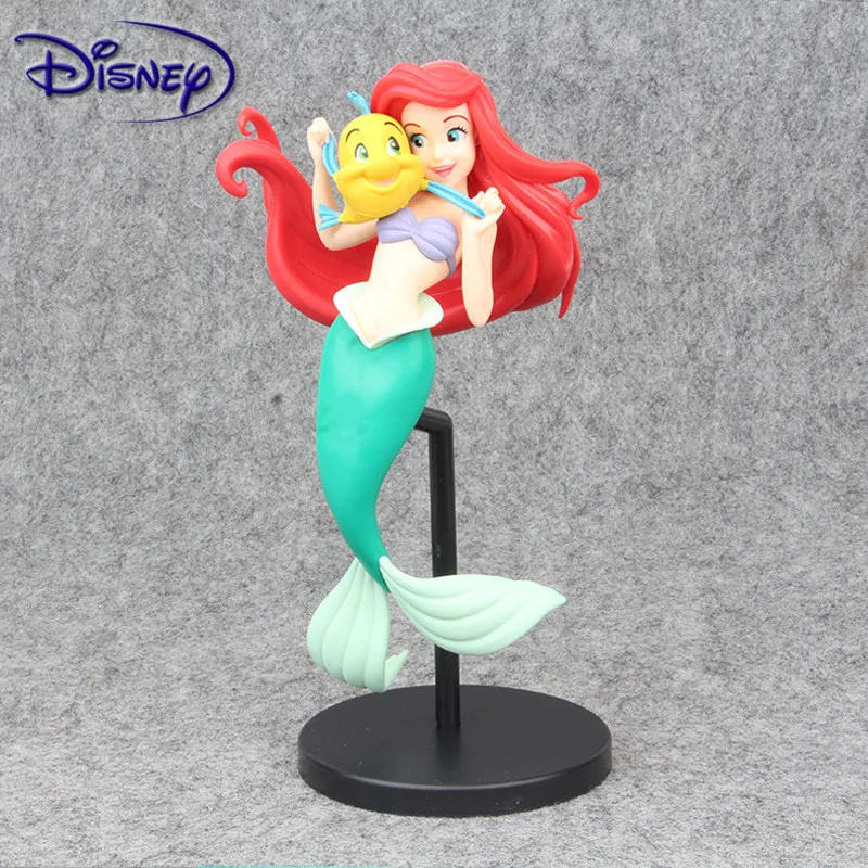 

Disney 22cm Q Posket Mermaid Figure Toy SPM Princess Ariel Little Mermaid PVC Action Figure Model Toy Dolls Gifts